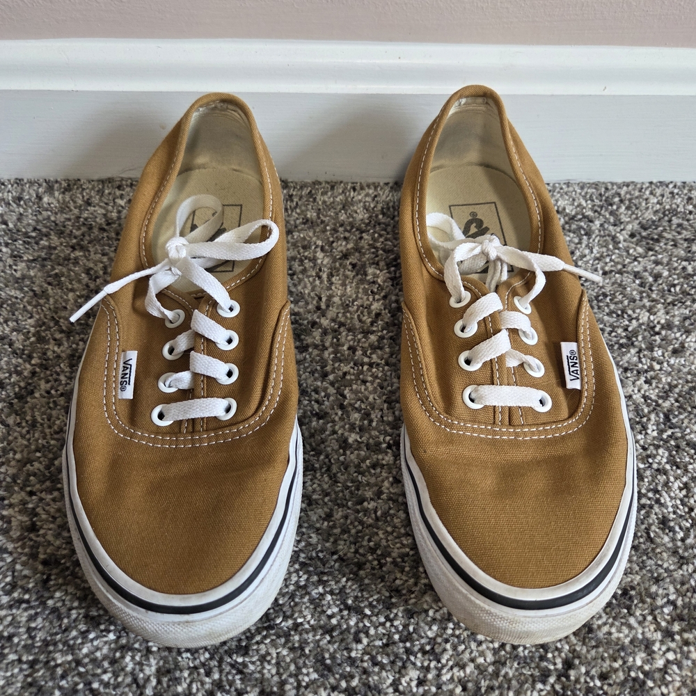 Vans Tan Canvas Sneakers